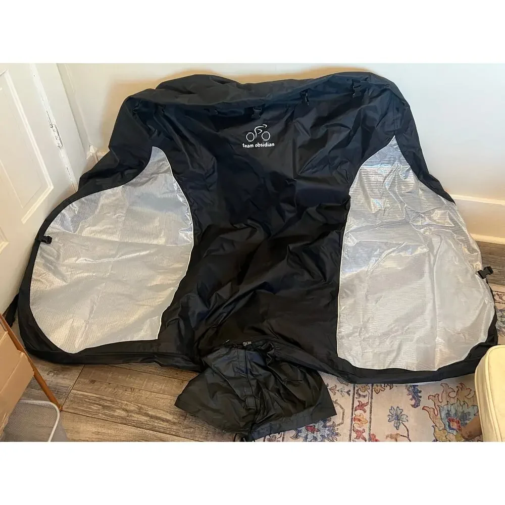Team Obsidian bicycle cover large outdoor indoor transit travel durable